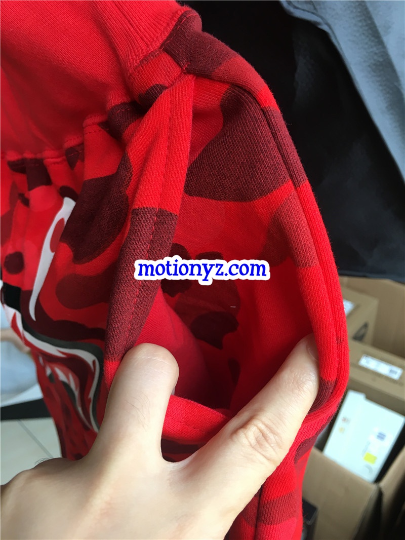 Red Bape Camo Shorts